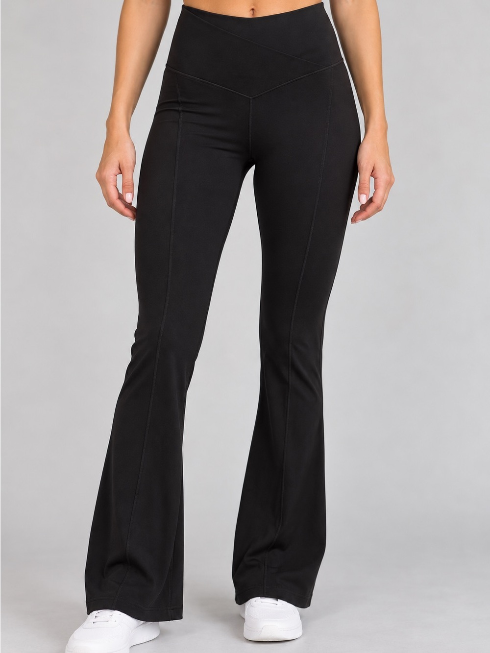 OFFLINE by Aerie Black High Rise Flare Stretch Leggings Athleisure Size S/P